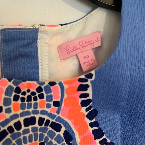 Lilly Pulitzer Mila Shift Tic Tac Tile Shift Dress - Picture 3 of 4